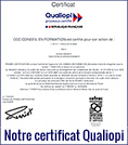 Notre certificat QUALIOPI